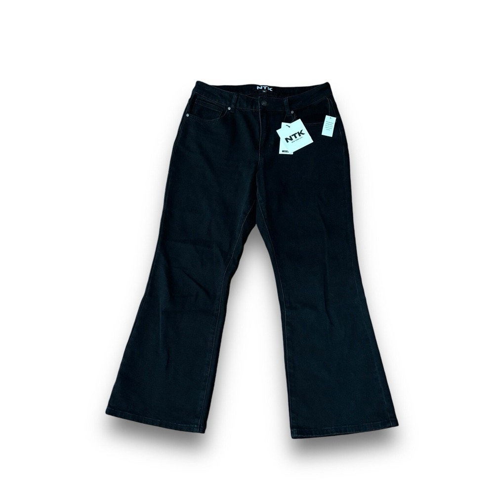 NTK New York TT Studios Women's Kylie Bootcut Jeans Black Size 29 x 27 NEW